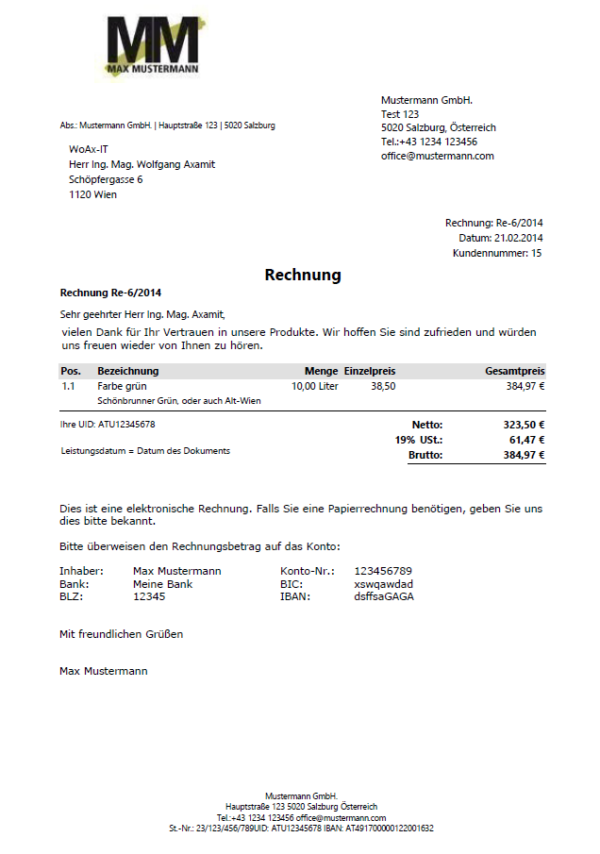 E-Rechnung Software für ZUGFeRD und XRechnung