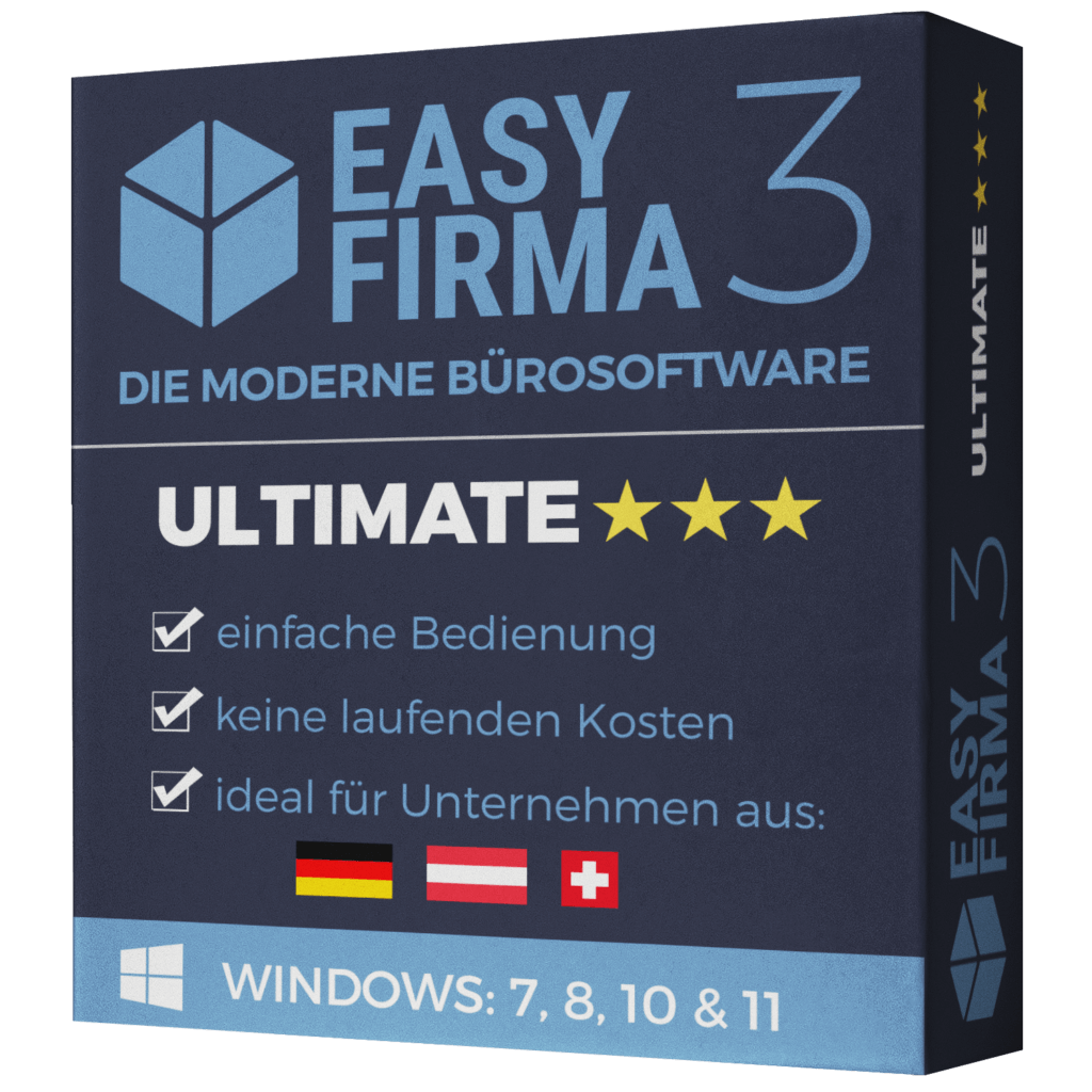 Bürosoftware EasyFirma 3 für DE, AT, CH