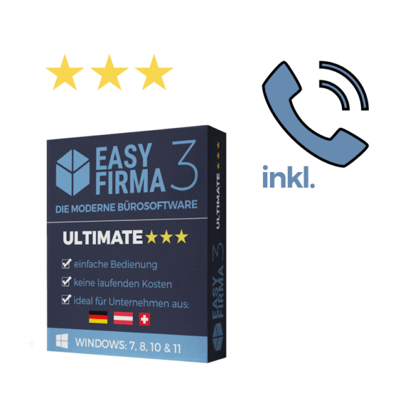 EasyFirma 3 inklusive 1 Jahr Support