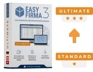 EasyFirma 3 Lizenzupgrade von Standard auf Ultimate