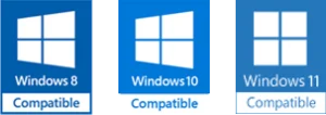 Kompatibel mit Windows 7, 8, 10, 11