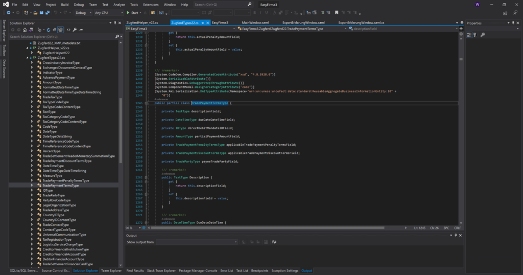 Bild von Visual Studio C#