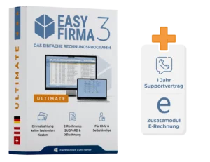 EasyFirma 3 Ultimate + Zusatzmodul E-Rechnung und Support