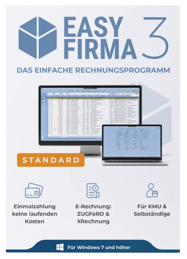 EasyFirma 3 Standard Frontansicht