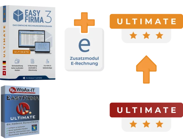 Upgrade EasyFirma 1 auf EasyFirma 3 + Zusatzmodul E-Rechnung