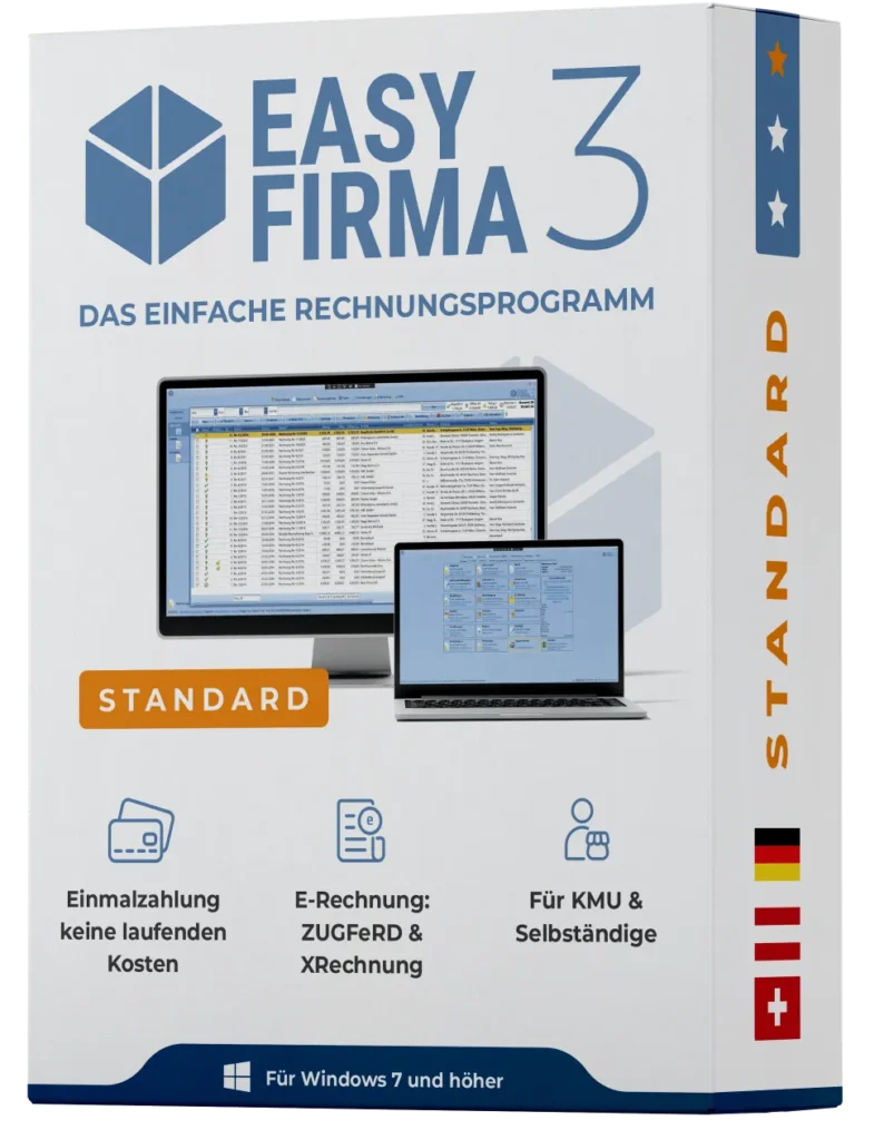 Rechnungsprogramm EasyFirma 3 Standard Softwarebox