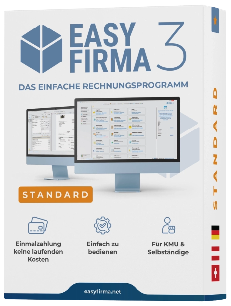 Rechnungsprogramm EasyFirma 3 Standard Softwarebox