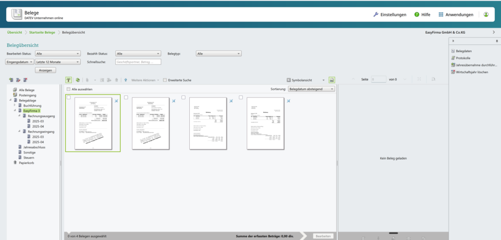 Buchhaltungssoftware mit DATEV-Schnittstelle