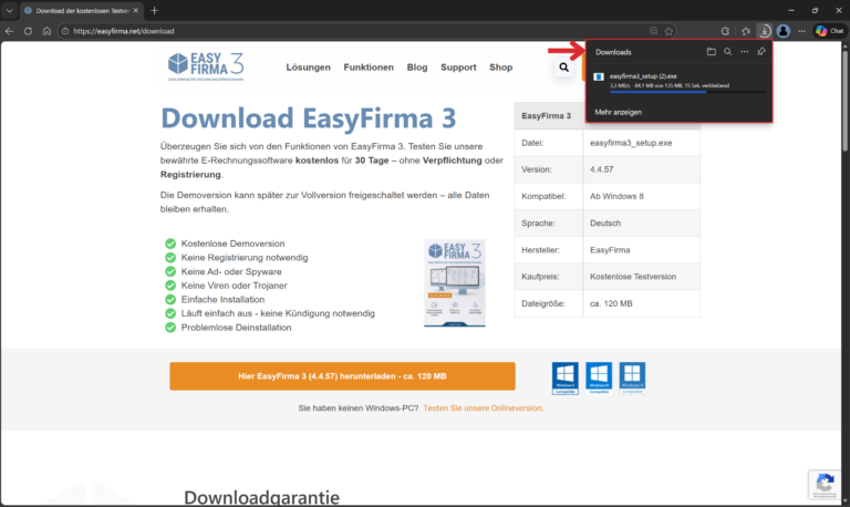 Downloadstatus aufrufen