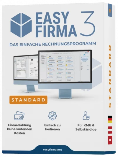 EasyFirma 3 Standard Softwarebox Rechnungsprogramm EasyFirma 3 Standard Softwarebox